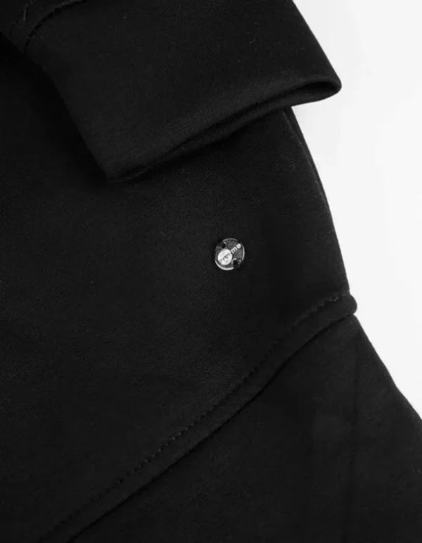 Sweatshirt - Rundhals-Ausschnitt - schwarz