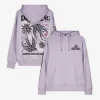 Sweatshirt - Rückenprint - lila