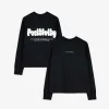 Sweatshirt - Rückenprint - schwarz