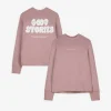 Sweatshirt - Rückenprint - rosa
