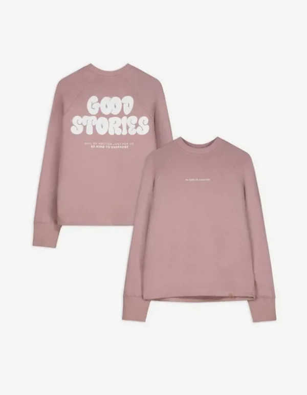 Sweatshirt - Rückenprint - rosa