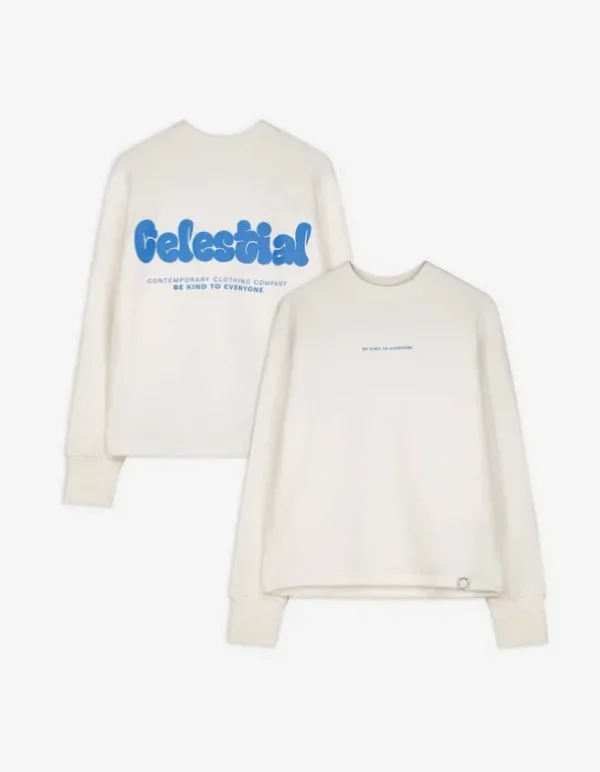 Sweatshirt - Rückenprint - weiß