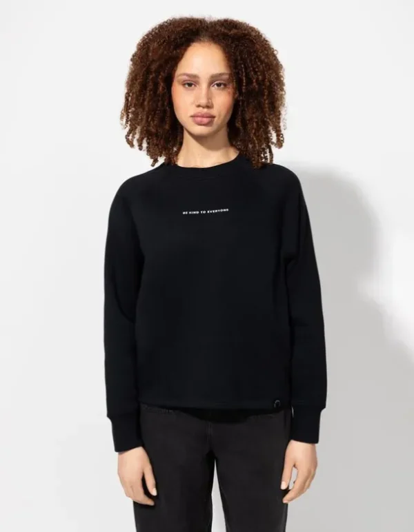 Sweatshirt - Rückenprint - schwarz