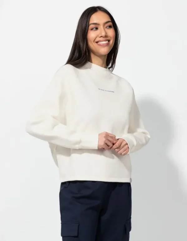 Sweatshirt - Rückenprint - weiß