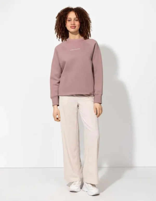 Sweatshirt - Rückenprint - rosa