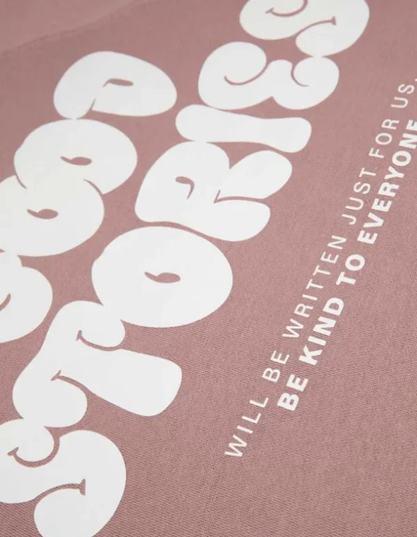 Sweatshirt - Rückenprint - rosa