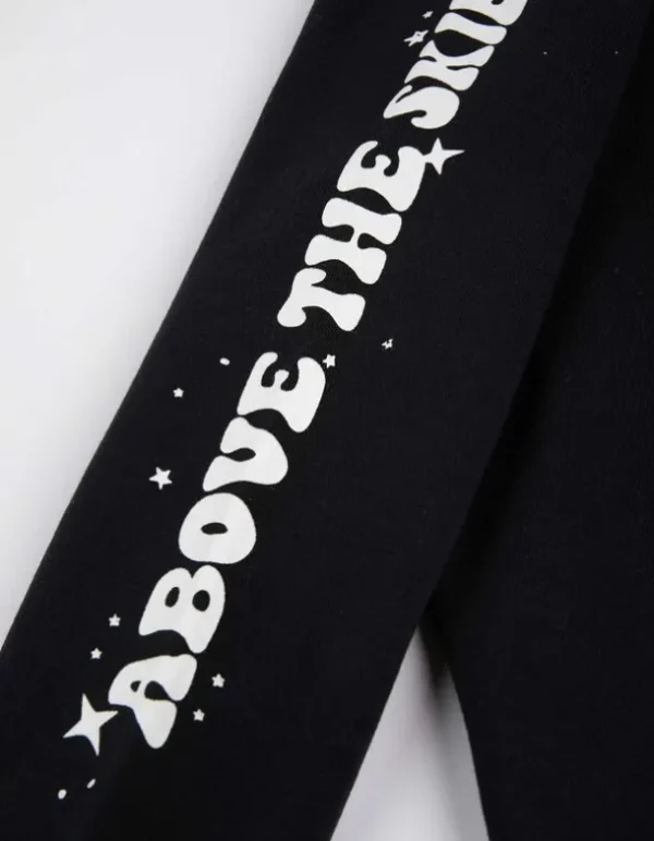 Sweatshirt - Rückenprint - schwarz