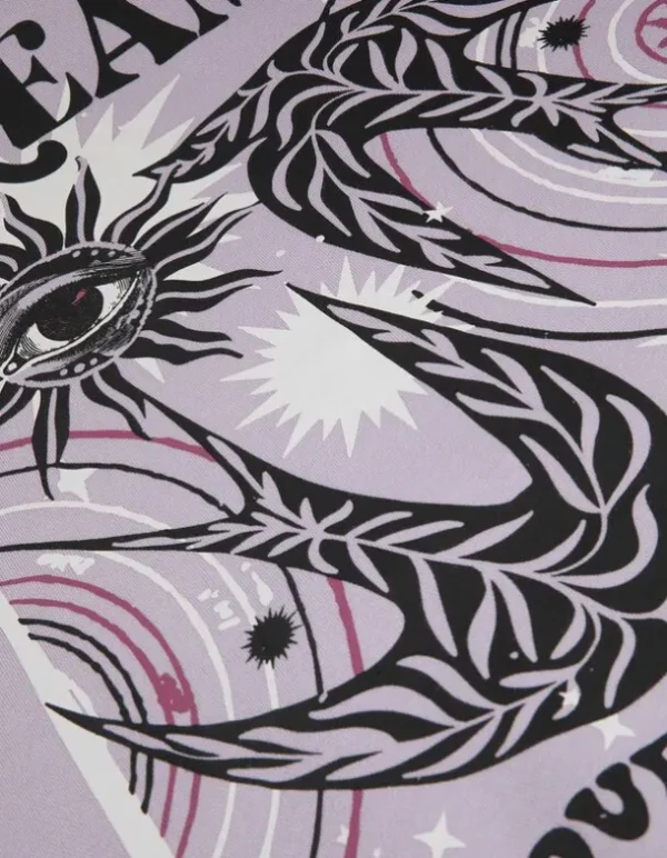 Sweatshirt - Rückenprint - lila