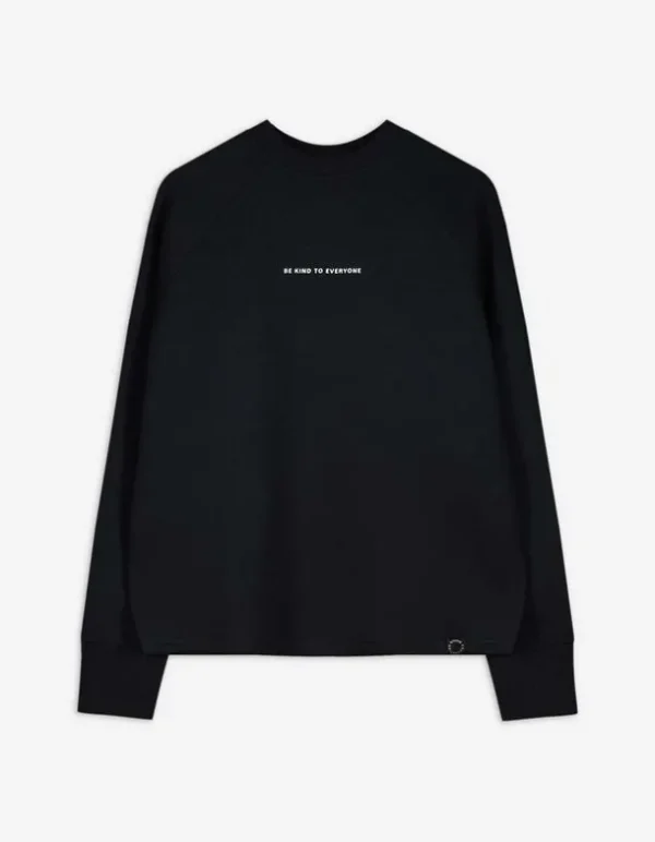 Sweatshirt - Rückenprint - schwarz