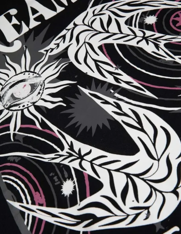 Sweatshirt - Rückenprint - schwarz