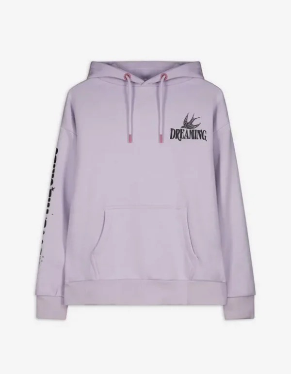 Sweatshirt - Rückenprint - lila
