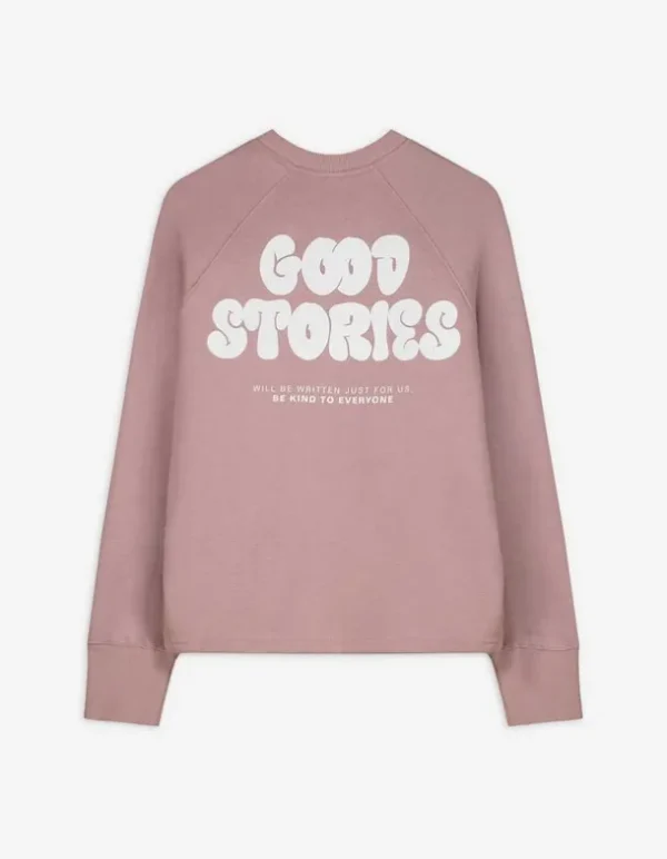 Sweatshirt - Rückenprint - rosa