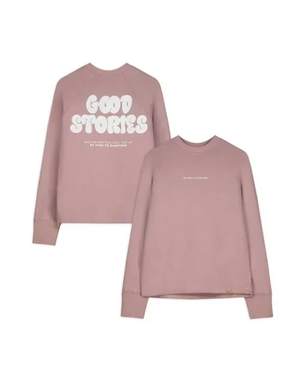 Sweatshirt - Rückenprint - rosa