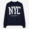 Sweatshirt - Schriftzug - dunkelblau
