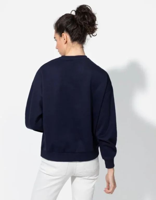 Sweatshirt - Schriftzug - dunkelblau