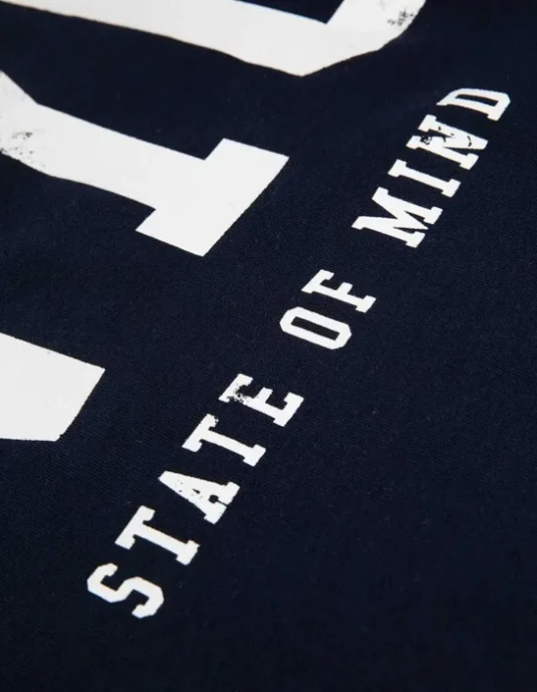 Sweatshirt - Schriftzug - dunkelblau