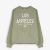 Sweatshirt - Schriftzug - grün