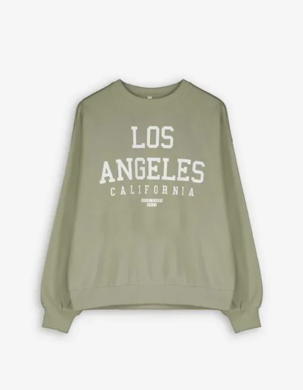 Sweatshirt - Schriftzug - grün