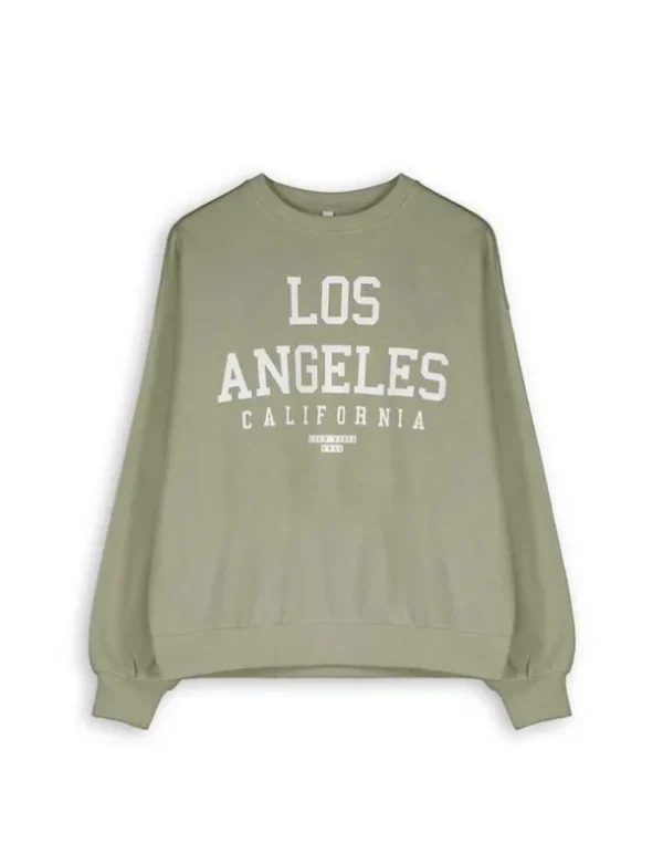 Sweatshirt - Schriftzug - grün