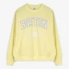 Sweatshirt - Schriftzug - hellgelb