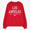 Sweatshirt - Schriftzug - rot