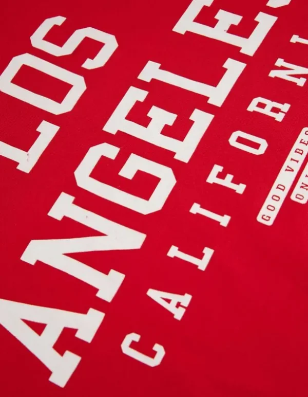 Sweatshirt - Schriftzug - rot