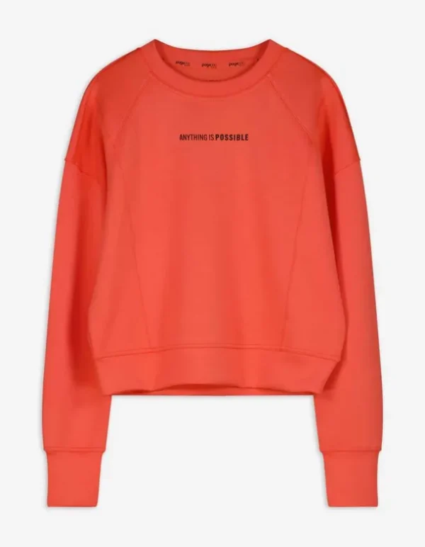 Sweatshirt - Soft-Touch - hellrot