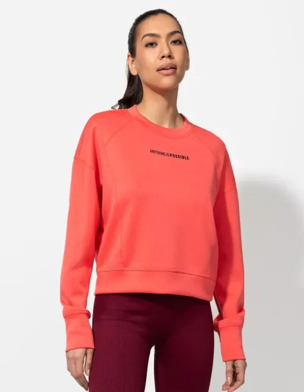 Sweatshirt - Soft-Touch - hellrot