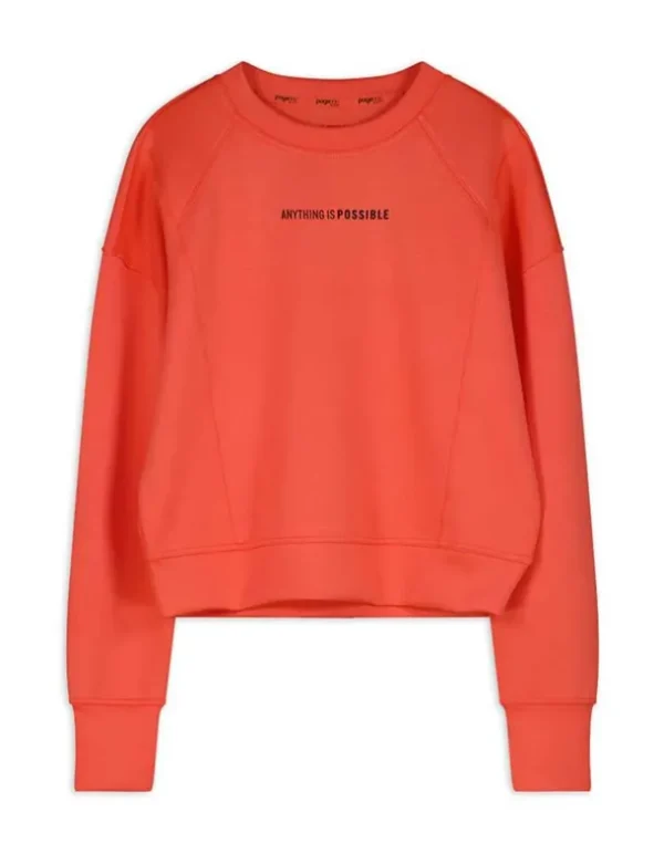 Sweatshirt - Soft-Touch - hellrot