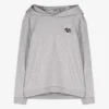 Sweatshirt - Stickerei - hellgrau