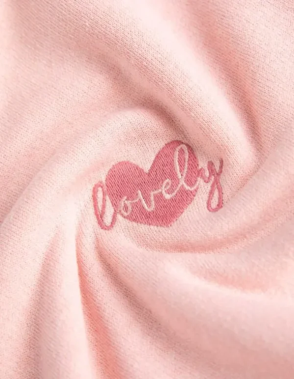 Sweatshirt - Stickerei - rosa