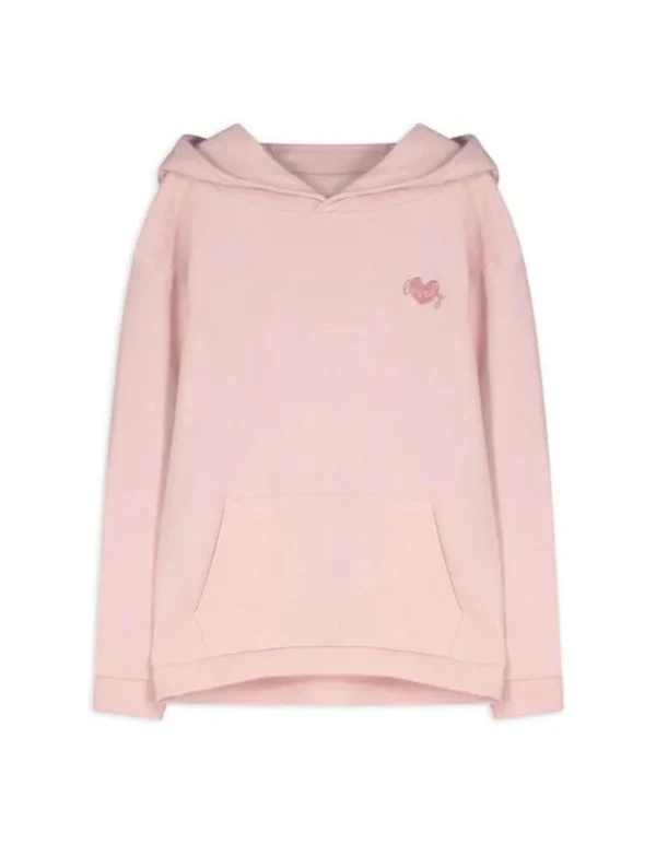 Sweatshirt - Stickerei - rosa