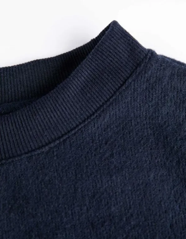 Sweatshirt - Tunnelzug am Saum - dunkelblau