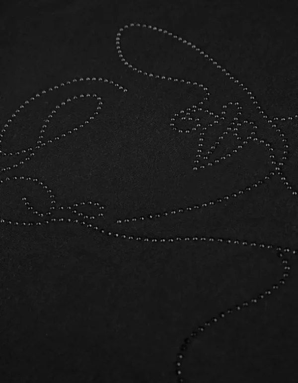 Sweatshirt - Ziersteine - schwarz
