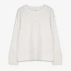 Sweatshirt - Ziersteine - weiß