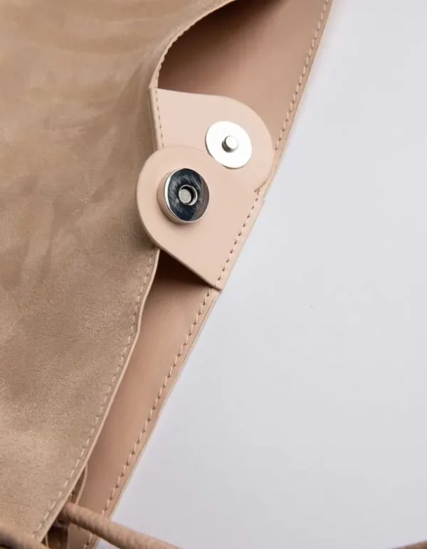 Tasche - Lederoptik - beige