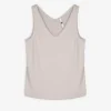 Top - Metallic-Details - beige
