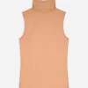 Top - Rollkragen - beige