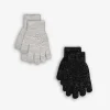 Touchscreen-Handschuhe - 2er-Pack - grau