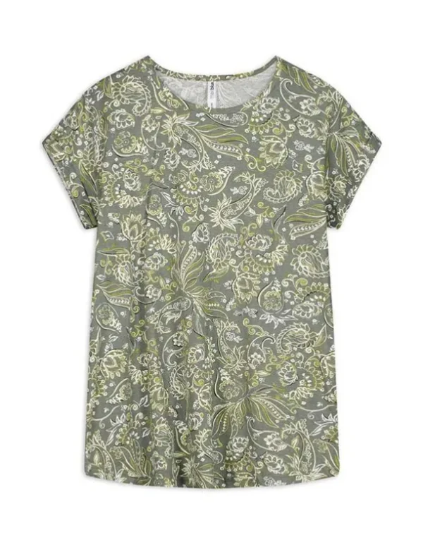 T-Shirt - Allover-Muster - grün