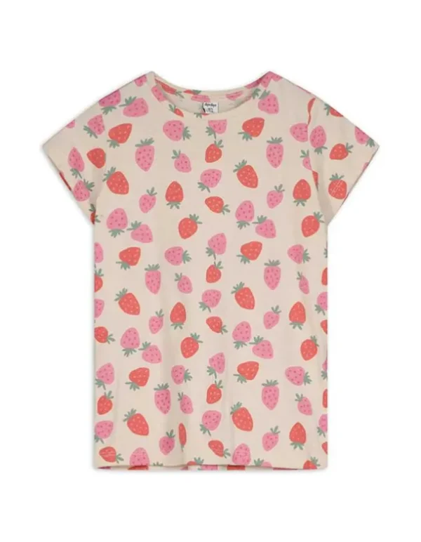 T-Shirt - Allover-Print - beige