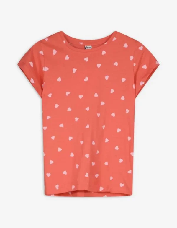T-Shirt - Allover-Print - hellrot