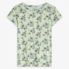 T-Shirt - Allover-Print - hellgrün