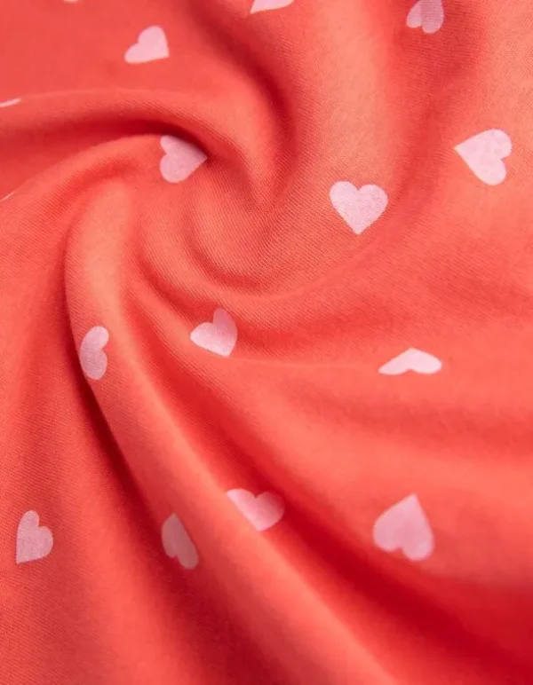 T-Shirt - Allover-Print - hellrot