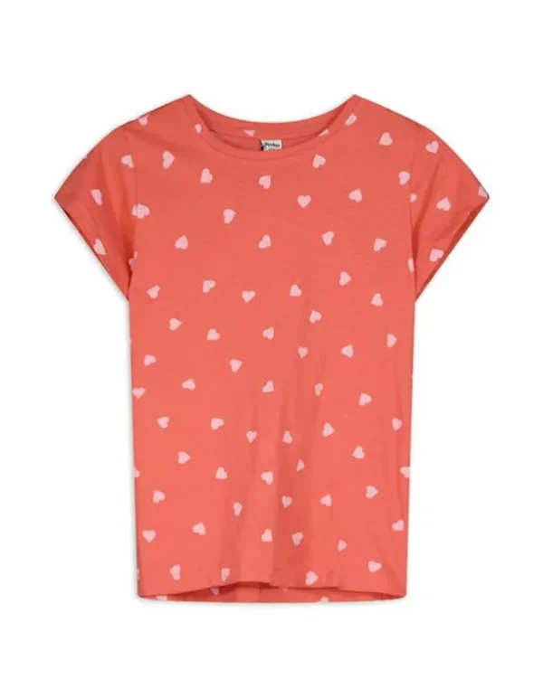 T-Shirt - Allover-Print - hellrot