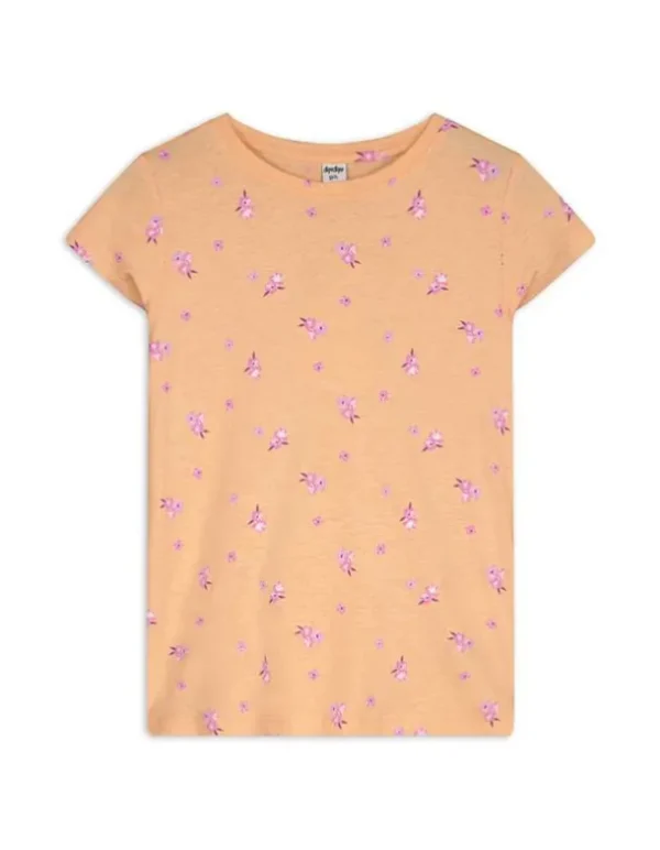 T-Shirt - Allover-Print - orange
