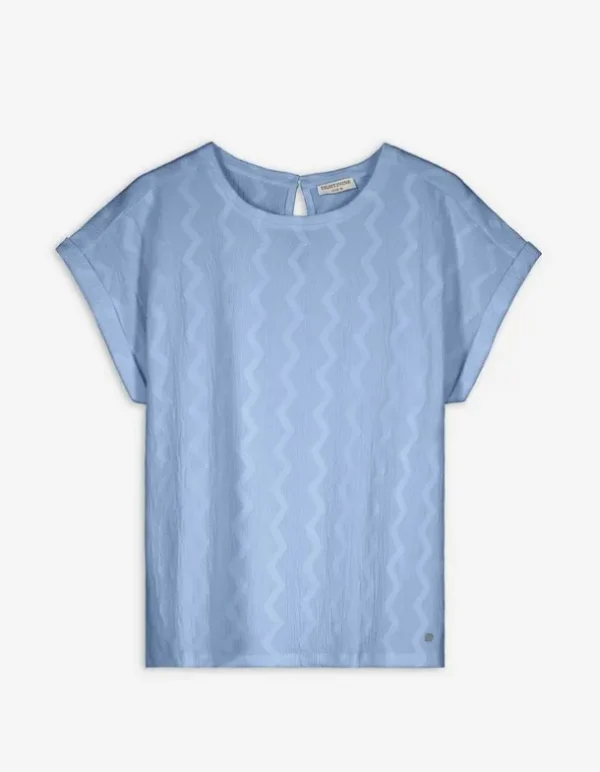 T-Shirt - Ärmel mit fixiertem Aufschlag
