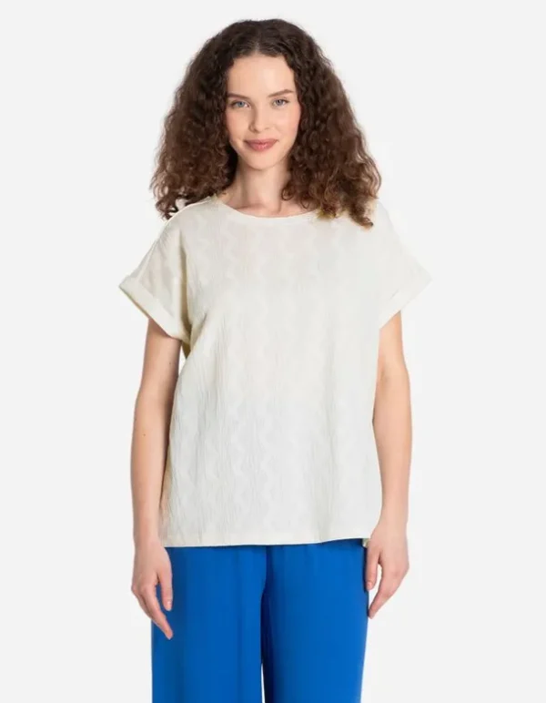 T-Shirt - Ärmel mit fixiertem Aufschlag