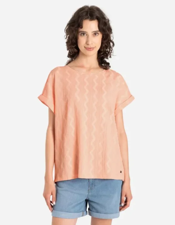 T-Shirt - Ärmel mit fixiertem Aufschlag