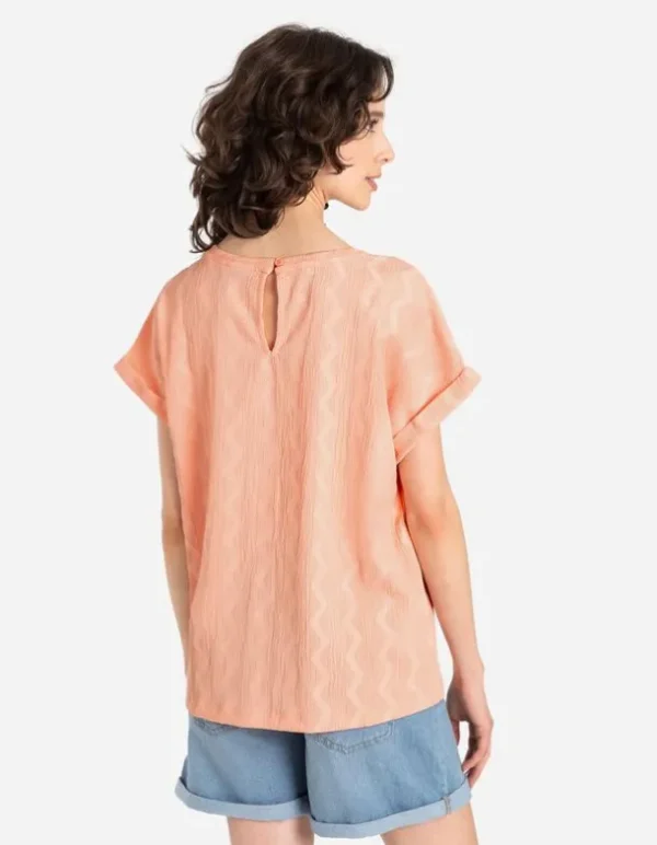 T-Shirt - Ärmel mit fixiertem Aufschlag